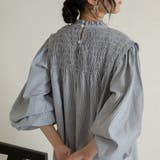 シャーリングワンピース スモッキング ボリュームスリーブ | Doux Belle  | 詳細画像12 