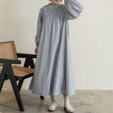 シャーリングワンピース スモッキング ボリュームスリーブ | Doux Belle  | 詳細画像7 