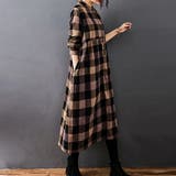 チェック柄ロング丈シャツワンピース レディース ワンピース | Doux Belle | 詳細画像19