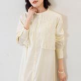 ワンピース ロング 長袖 ロングワンピース マキシ丈 シャツワンピ レース | Doux Belle  | 詳細画像17 