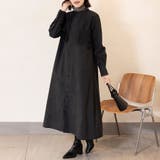 ワンピース ロング 長袖 ロングワンピース マキシ丈 シャツワンピ レース | Doux Belle  | 詳細画像18 