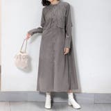 ワンピース ロング 長袖 ロングワンピース マキシ丈 シャツワンピ レース | Doux Belle  | 詳細画像7 