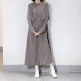 ワンピース ロング 長袖 ロングワンピース マキシ丈 シャツワンピ レース | Doux Belle  | 詳細画像8 