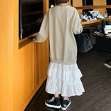 裾ティアード ゆったりワンピース スウェット | Doux Belle | 詳細画像12