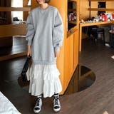 裾ティアード ゆったりワンピース スウェット | Doux Belle | 詳細画像2