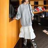 裾ティアード ゆったりワンピース スウェット | Doux Belle | 詳細画像3