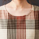 チェック柄 フレアワンピース ロング | Doux Belle | 詳細画像12