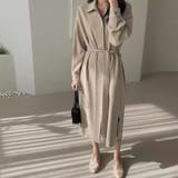 シャツワンピース ロング 長袖 | Doux Belle  | 詳細画像3 