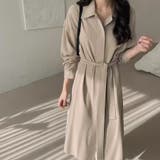 シャツワンピース ロング 長袖 | Doux Belle  | 詳細画像6 