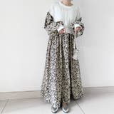 ドッキング花柄ロングワンピース | Doux Belle  | 詳細画像1 