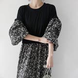 ドッキング花柄ロングワンピース | Doux Belle  | 詳細画像10 