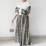 ドッキング花柄ロングワンピース | Doux Belle  | 詳細画像2 