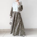 ドッキング花柄ロングワンピース | Doux Belle  | 詳細画像4 