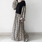 ドッキング花柄ロングワンピース | Doux Belle  | 詳細画像7 