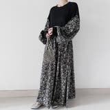 ドッキング花柄ロングワンピース | Doux Belle  | 詳細画像8 