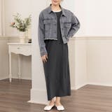 五分袖バイカラーロングワンピース | Doux Belle  | 詳細画像10 