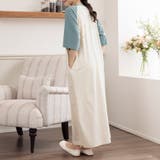 五分袖バイカラーロングワンピース | Doux Belle  | 詳細画像5 