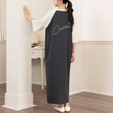 五分袖バイカラーロングワンピース | Doux Belle  | 詳細画像9 