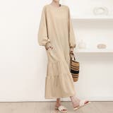 ラグラン袖ティアードワンピース | Doux Belle  | 詳細画像6 