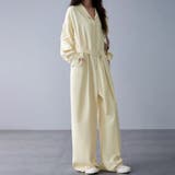 ウエストリボン×ワイドパンツオールインワン | Doux Belle | 詳細画像3