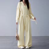 ウエストリボン×ワイドパンツオールインワン | Doux Belle | 詳細画像4