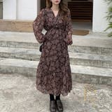 小花柄ウエストギャザーワンピース | Doux Belle  | 詳細画像9 