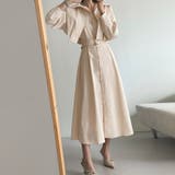 ショート丈ジャケット&ウエストベルト前開シャツワンピース | Doux Belle  | 詳細画像1 