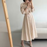 ショート丈ジャケット&ウエストベルト前開シャツワンピース | Doux Belle  | 詳細画像5 