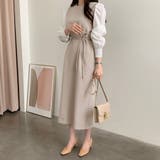 サイドリボンレイヤード風ワンピース | Doux Belle  | 詳細画像6 