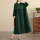 フード付きギャザー入りマキシワンピース | Doux Belle  | 詳細画像11 