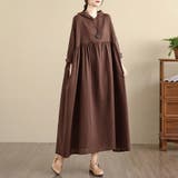 フード付きギャザー入りマキシワンピース | Doux Belle  | 詳細画像7 