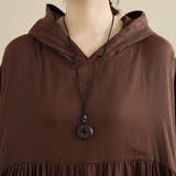 フード付きギャザー入りマキシワンピース | Doux Belle  | 詳細画像8 