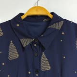 ツリー総柄ウエストリボンシャツワンピース レディース ワンピース | Doux Belle  | 詳細画像7 