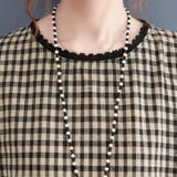 チェック柄レース切り替えロングワンピース レディース ワンピース | Doux Belle | 詳細画像13