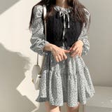 小花柄リボンティアードミニワンピース レディース ミニワンピース | Doux Belle | 詳細画像4
