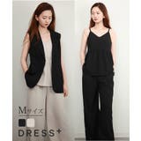 ペプラム ギャザー キャミソール セットアップ | DRESS+ | 詳細画像1 