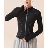 ブラック | あたっか裏起毛ラッシュガードパーカー | SEU