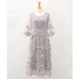 グレー | 結婚式 レース ワンピース | DRESS+