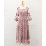 ピンク | 結婚式 レース ワンピース | DRESS+