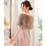 ショール ラビットフェイクファー コサージュ付き | DRESS+ | 詳細画像18