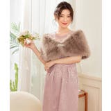 ショール ラビットフェイクファー コサージュ付き | DRESS+ | 詳細画像17