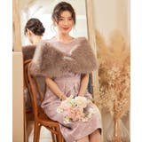 ショール ラビットフェイクファー コサージュ付き | DRESS+ | 詳細画像15