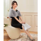 ショール ラビットフェイクファー コサージュ付き | DRESS+ | 詳細画像12