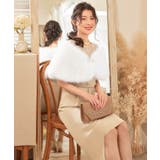 ショール ラビットフェイクファー コサージュ付き | DRESS+ | 詳細画像5