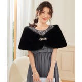 ショール ラビットフェイクファー コサージュ付き | DRESS+ | 詳細画像35