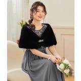 ショール ラビットフェイクファー コサージュ付き | DRESS+ | 詳細画像33