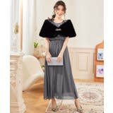 ショール ラビットフェイクファー コサージュ付き | DRESS+ | 詳細画像36