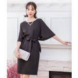 ブラック | 結婚式 ワンピース パーティドレス | DRESS+