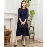 ネイビー | 結婚式 パーティードレス ワンピース | DRESS+