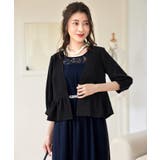 ブラック | ジャケット ボレロ ショートジャケット ノーカラー 卒業式 成人式 | DRESS+